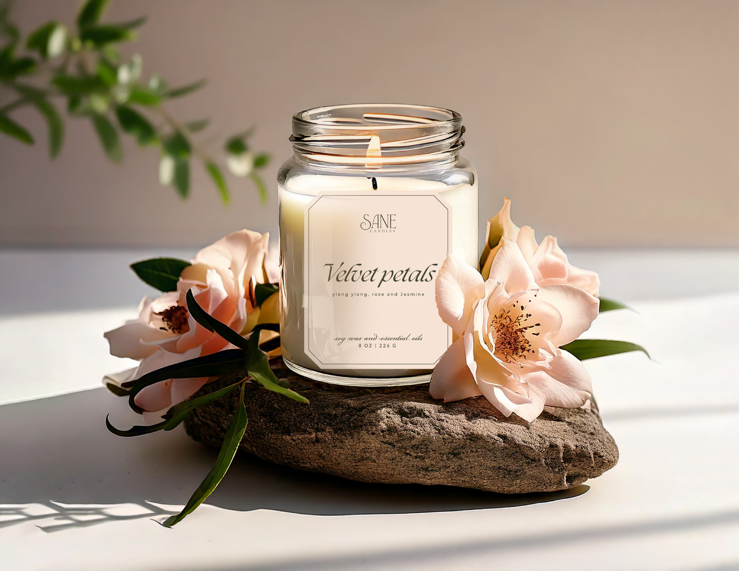 Velvet Petals Candle - Single Wick